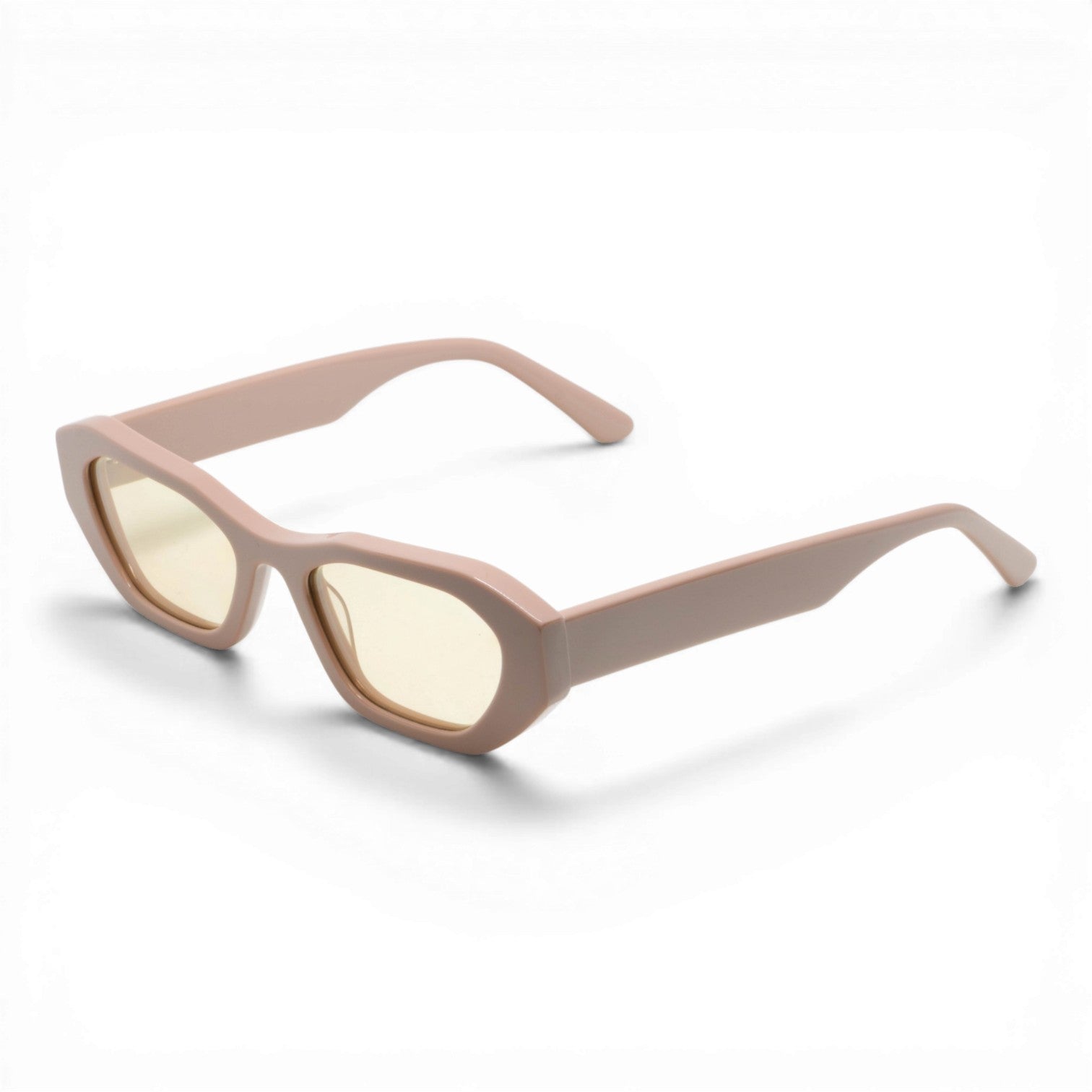 pink oval sunglasses