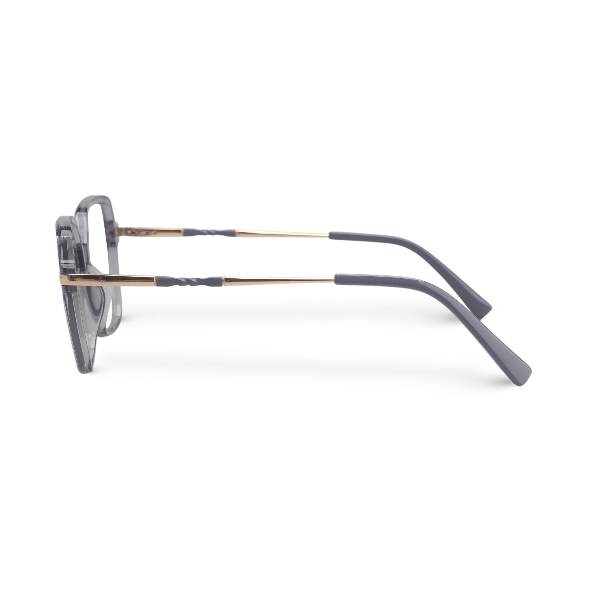 Women geometric grey eyeglasses