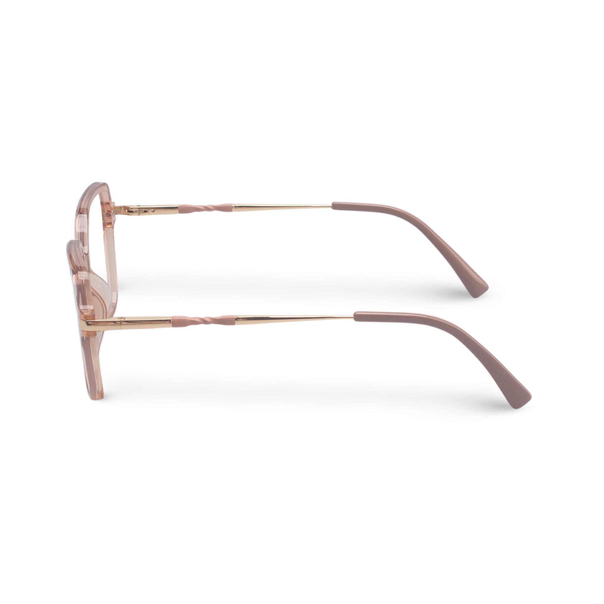 Women geometric pink eyeglasses