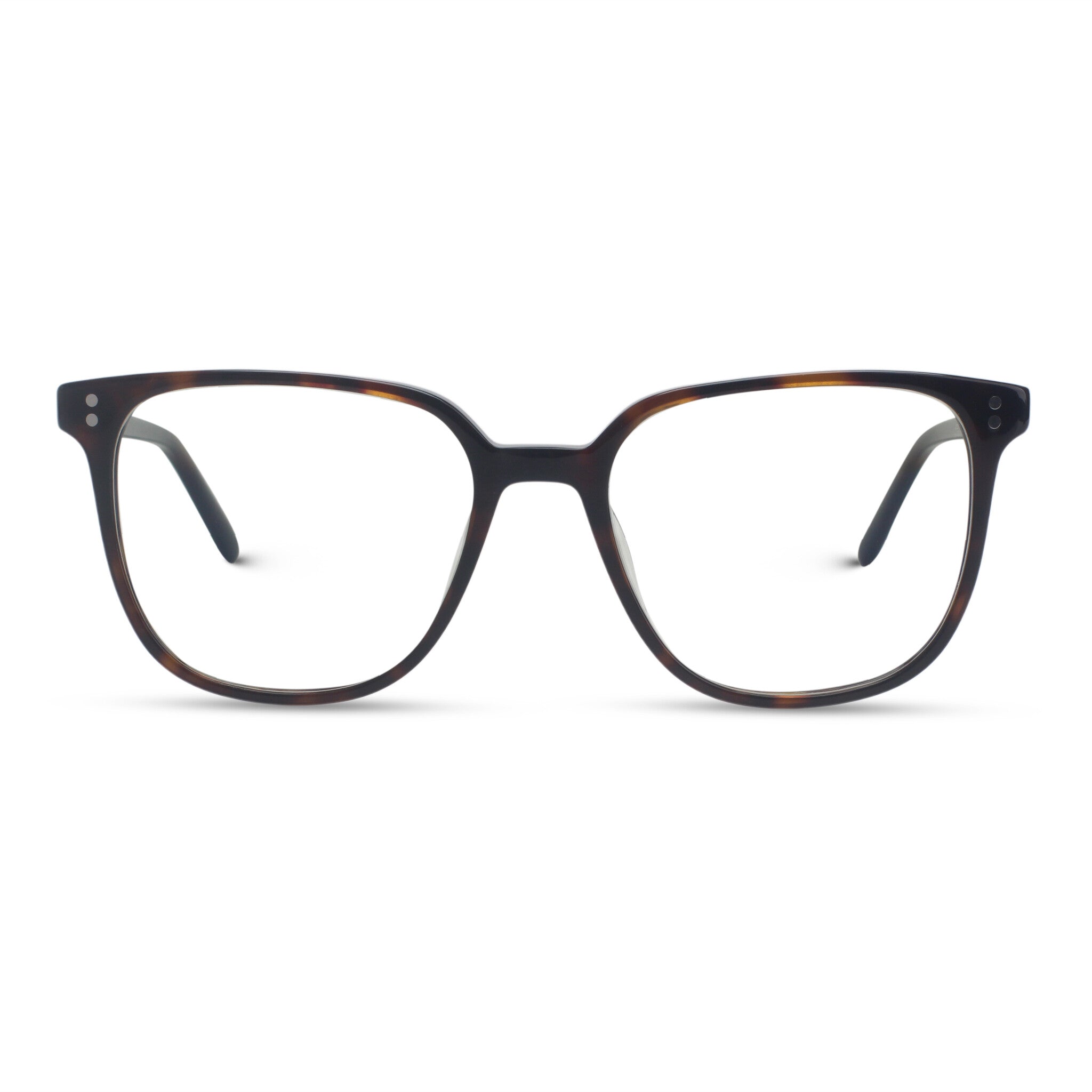 brown tortoise plastic eyeglasses