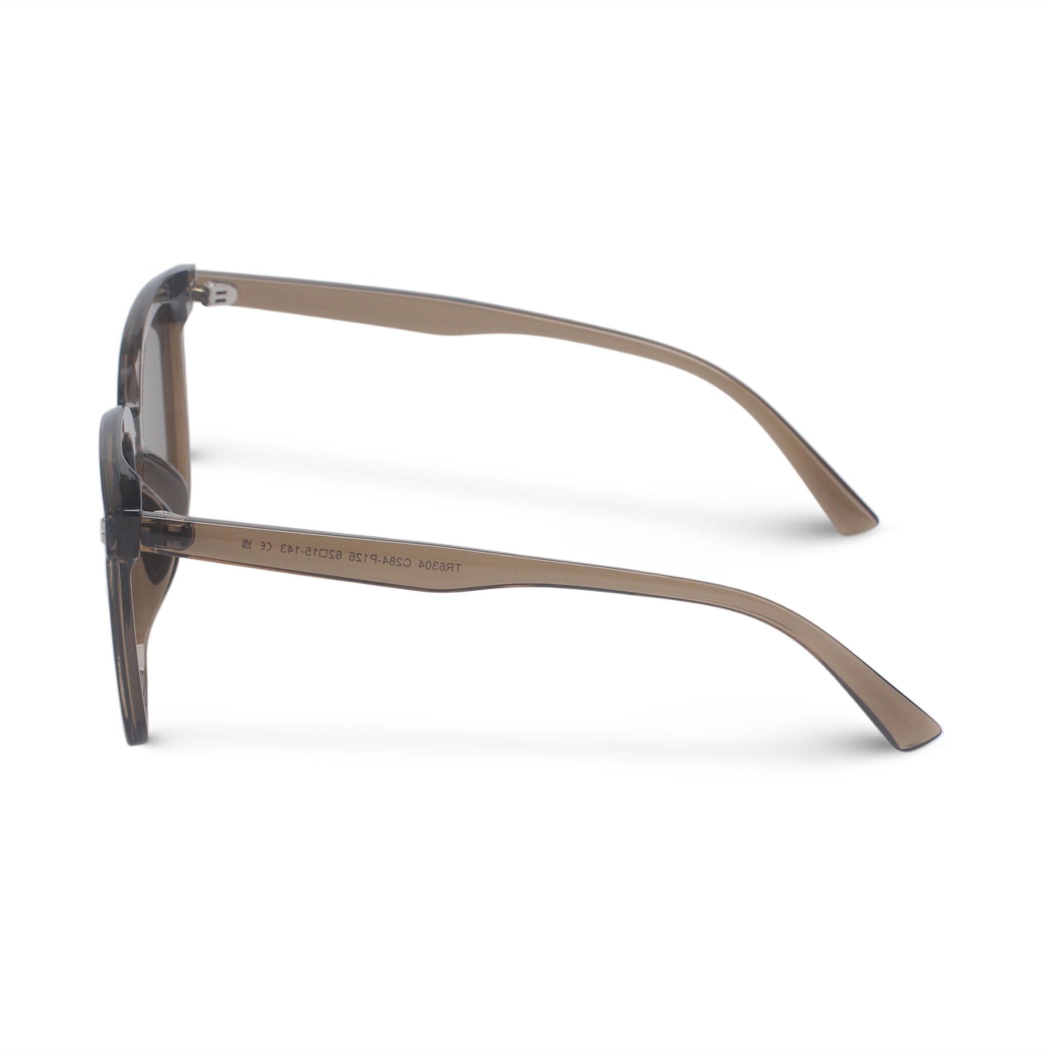 Oversized brown square sunglasses