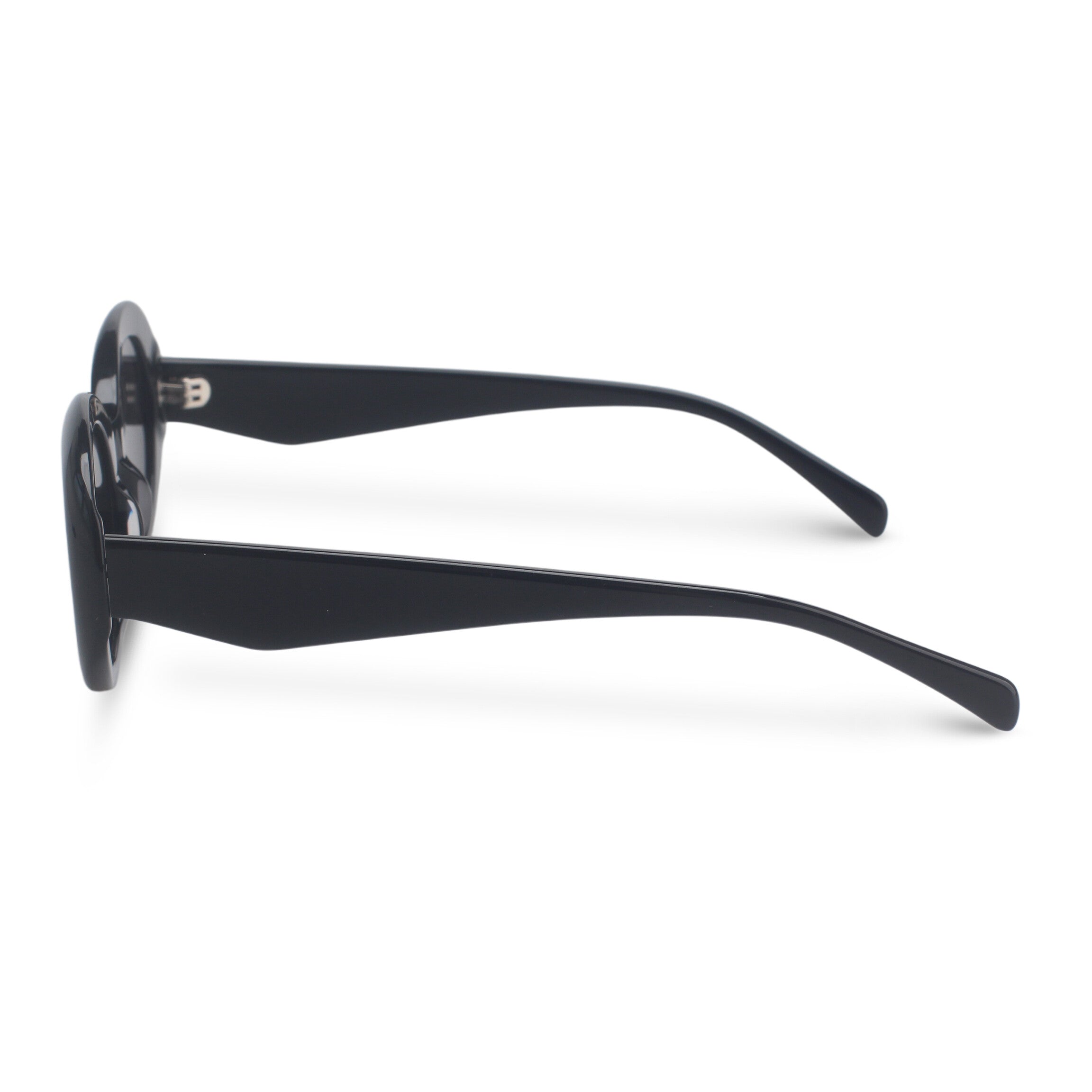 Oval black sunglasses