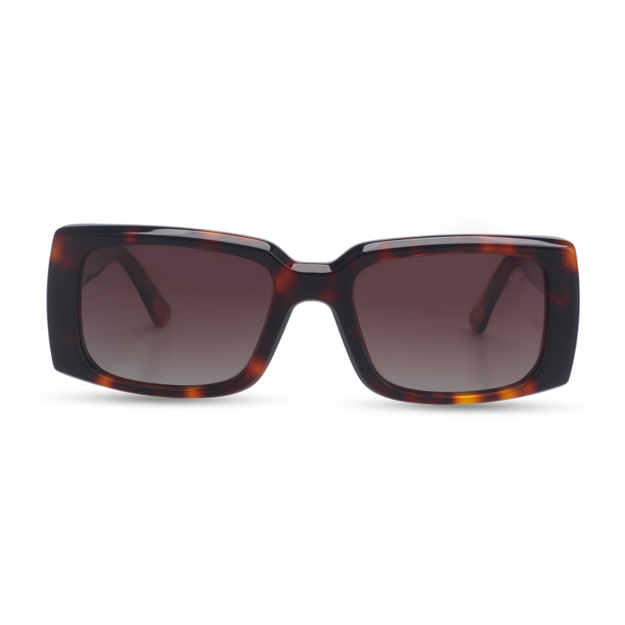 Stylish rectangle tortoise sunglasses