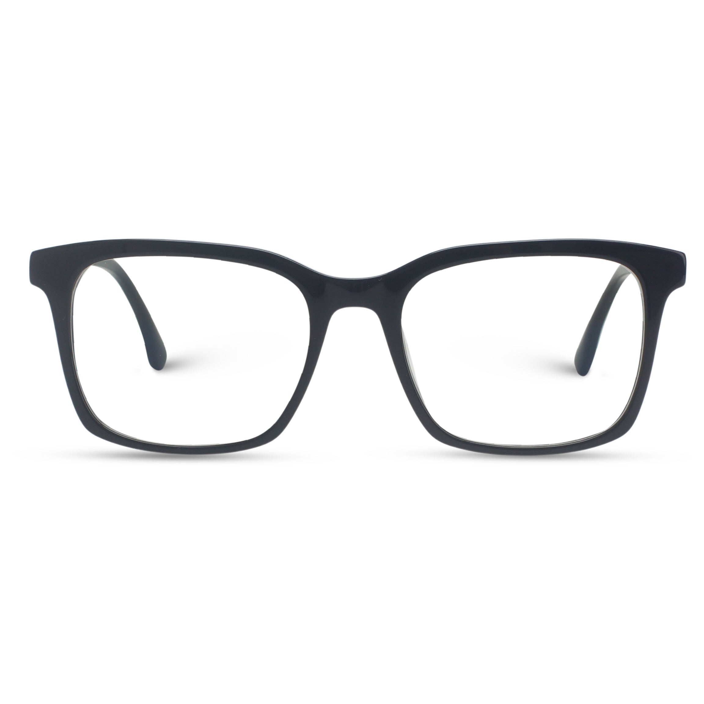 Classic square black eyeglasses