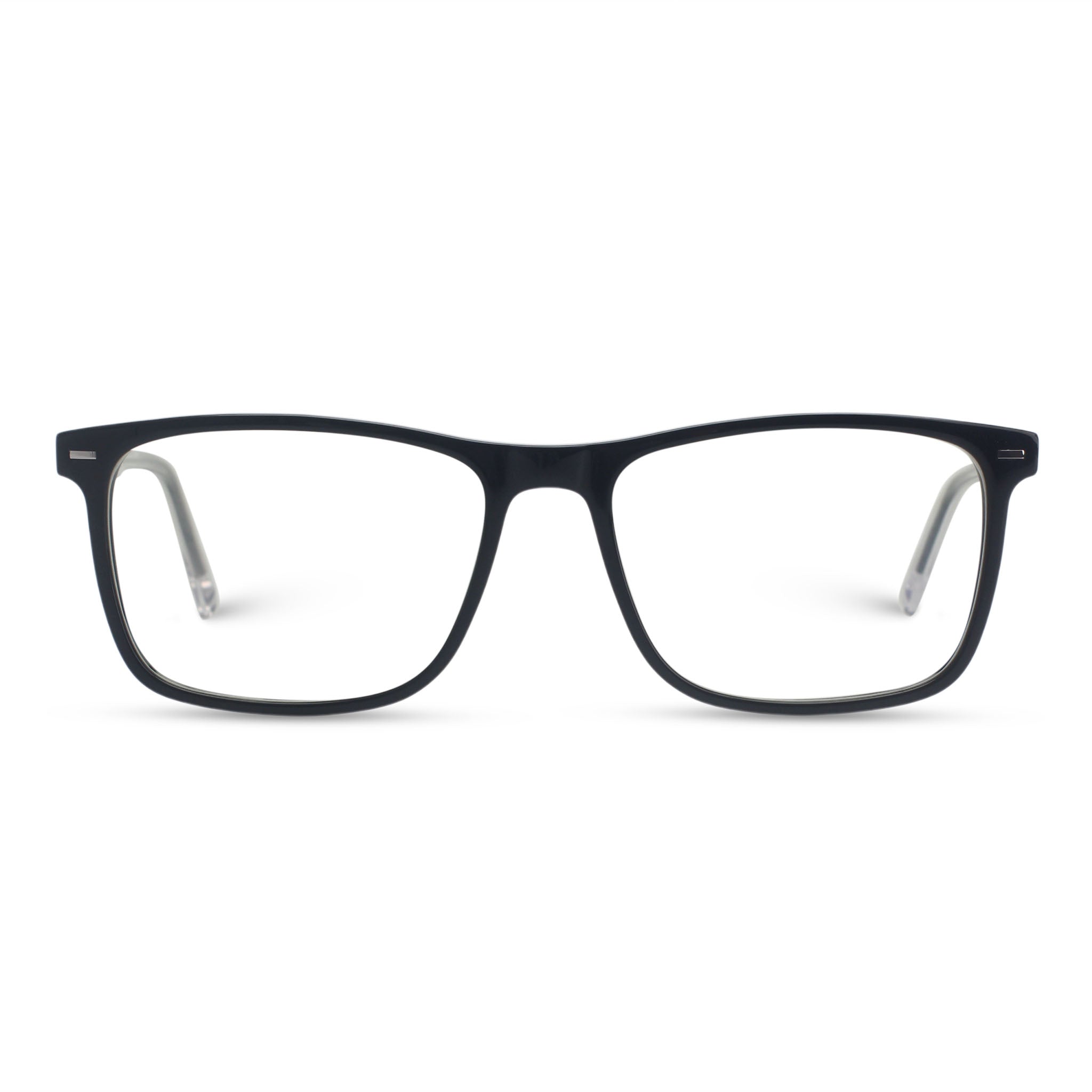 Classical rectangle black eyeglasses