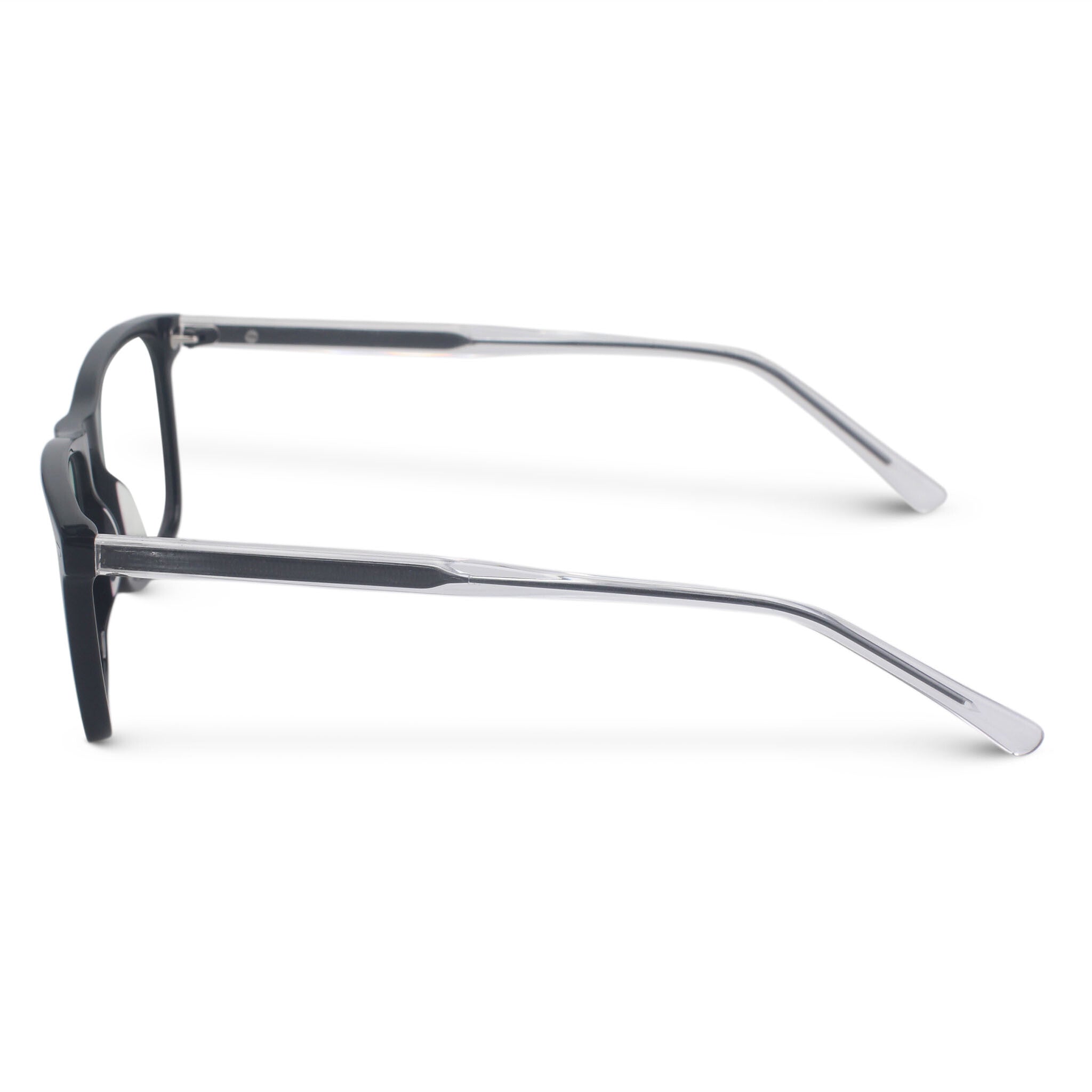 Classical rectangle black eyeglasses