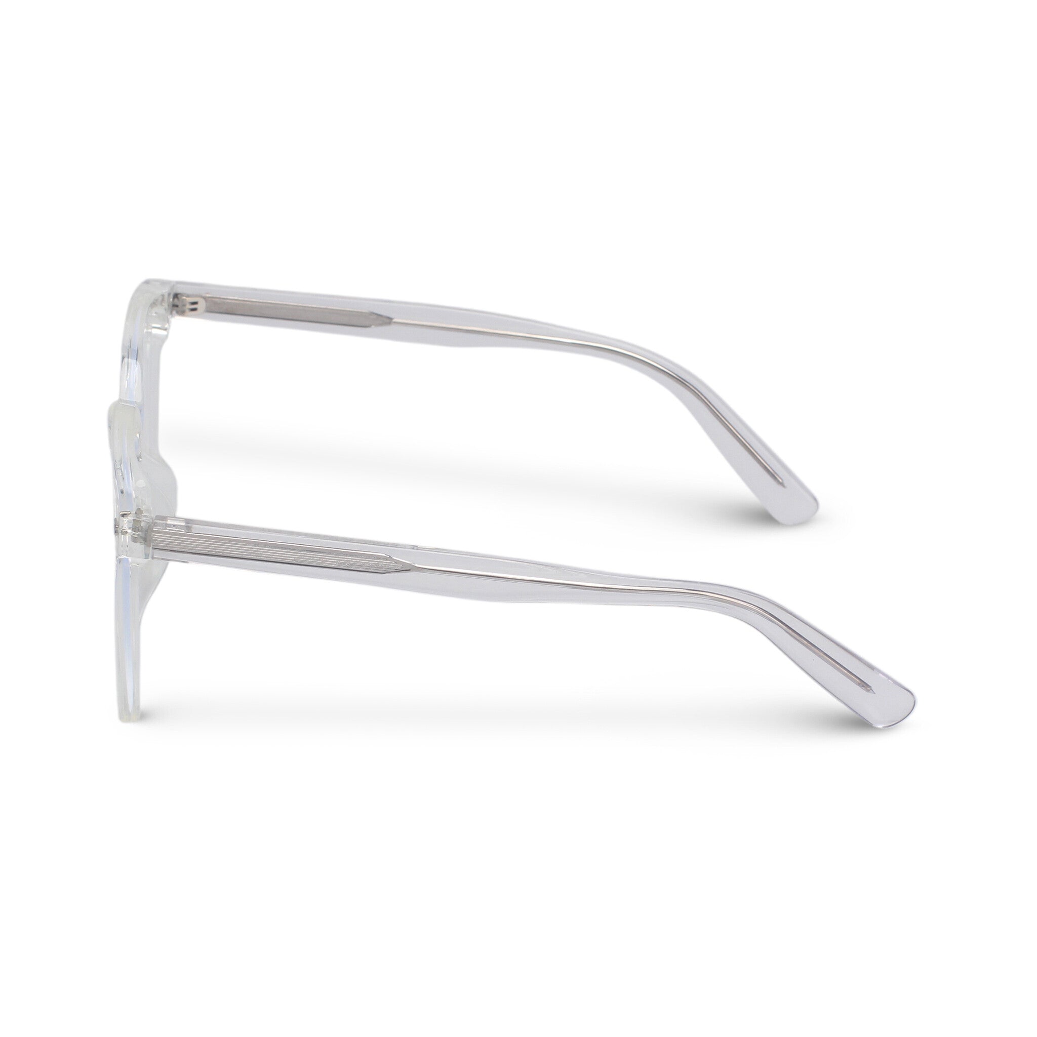 clear transparent square plastic eyeglasses