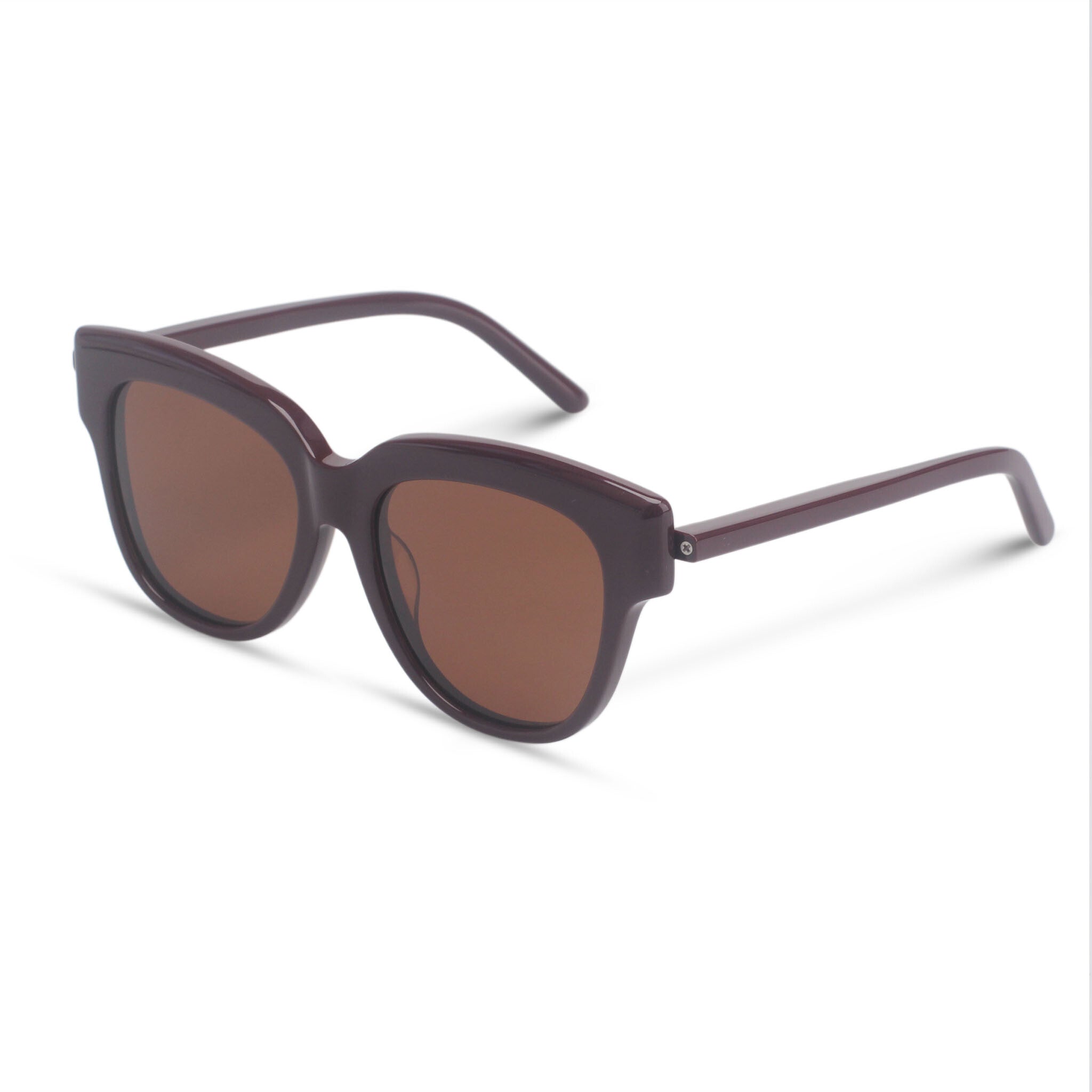 Cat-eye bold sunglasses red