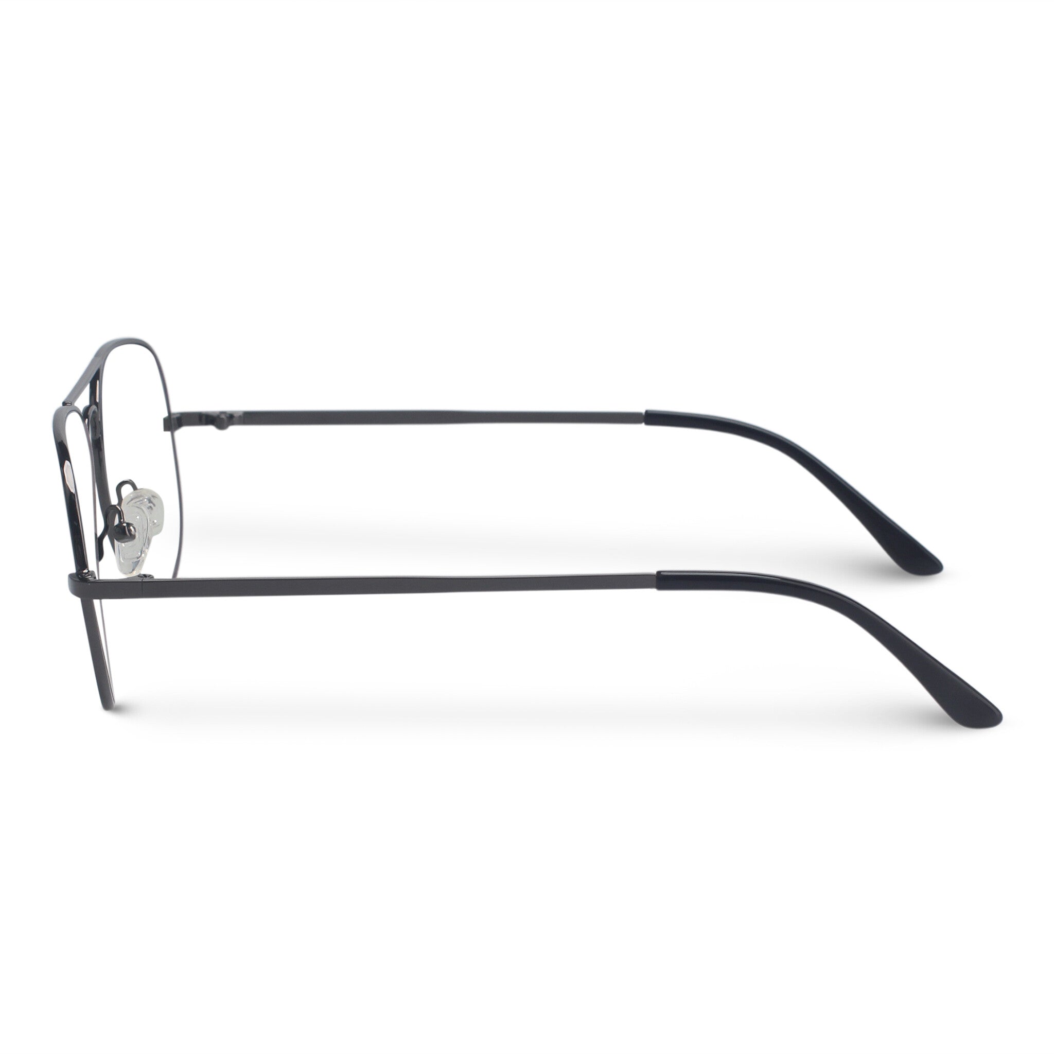 Classic aviator black eyeglasses