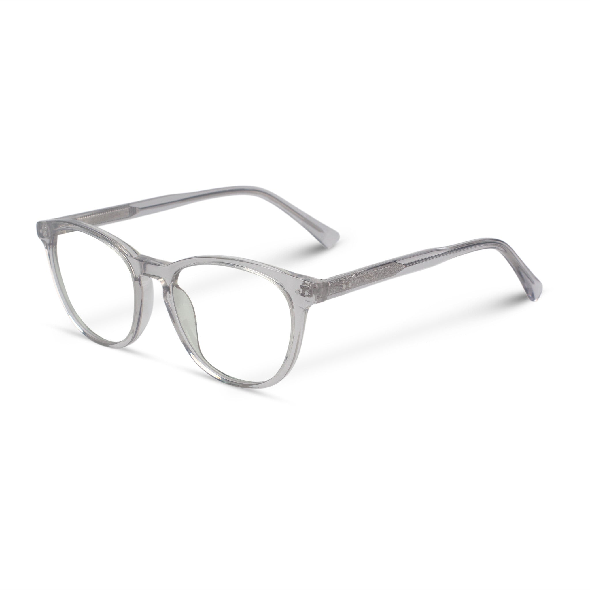 Minimal square/round transparent eyeglasses
