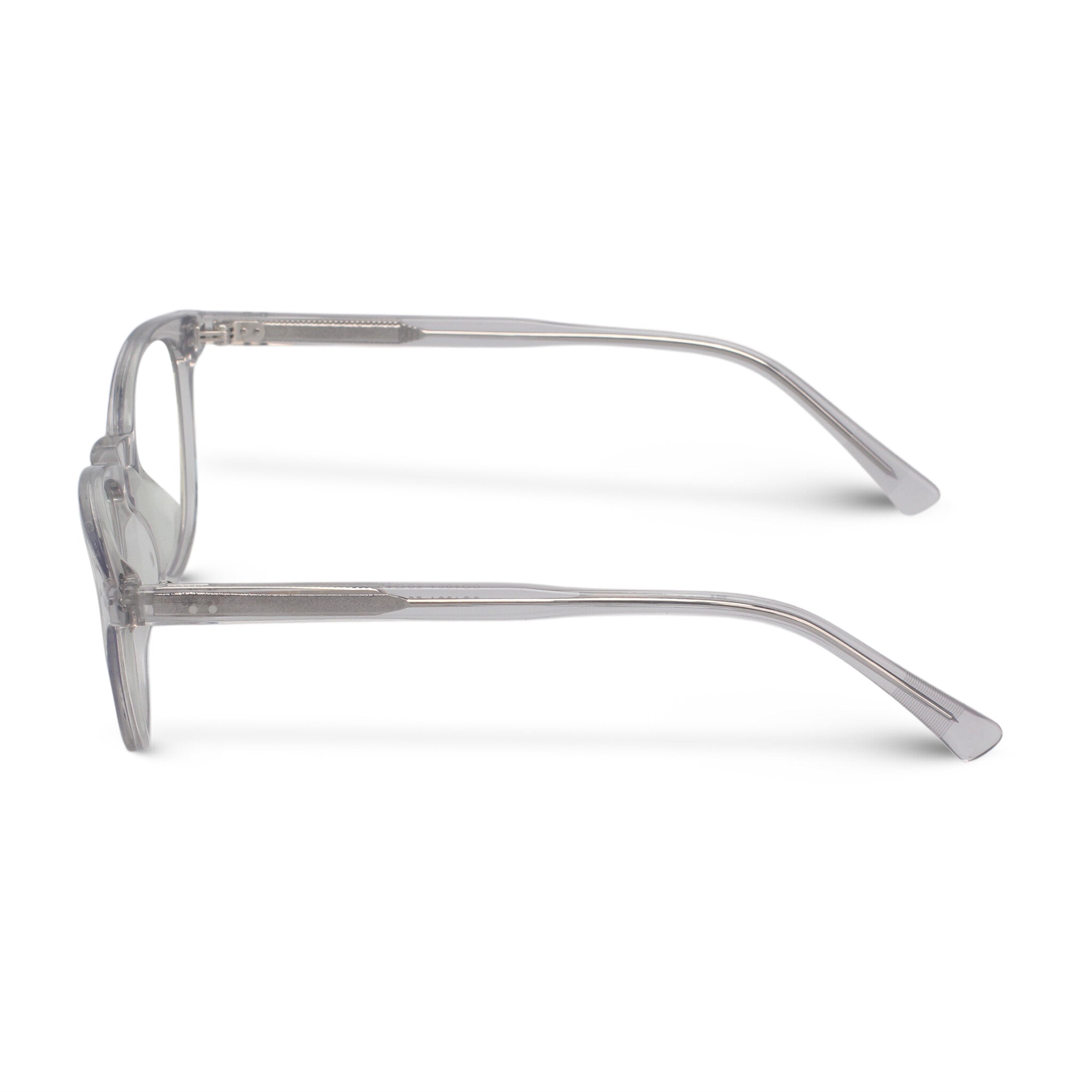 Minimal square/round transparent eyeglasses