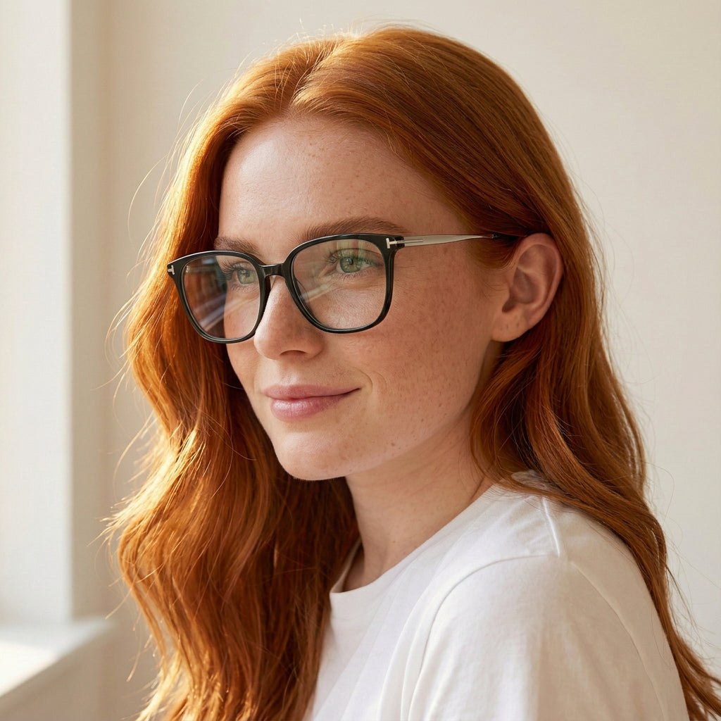 black square glasses