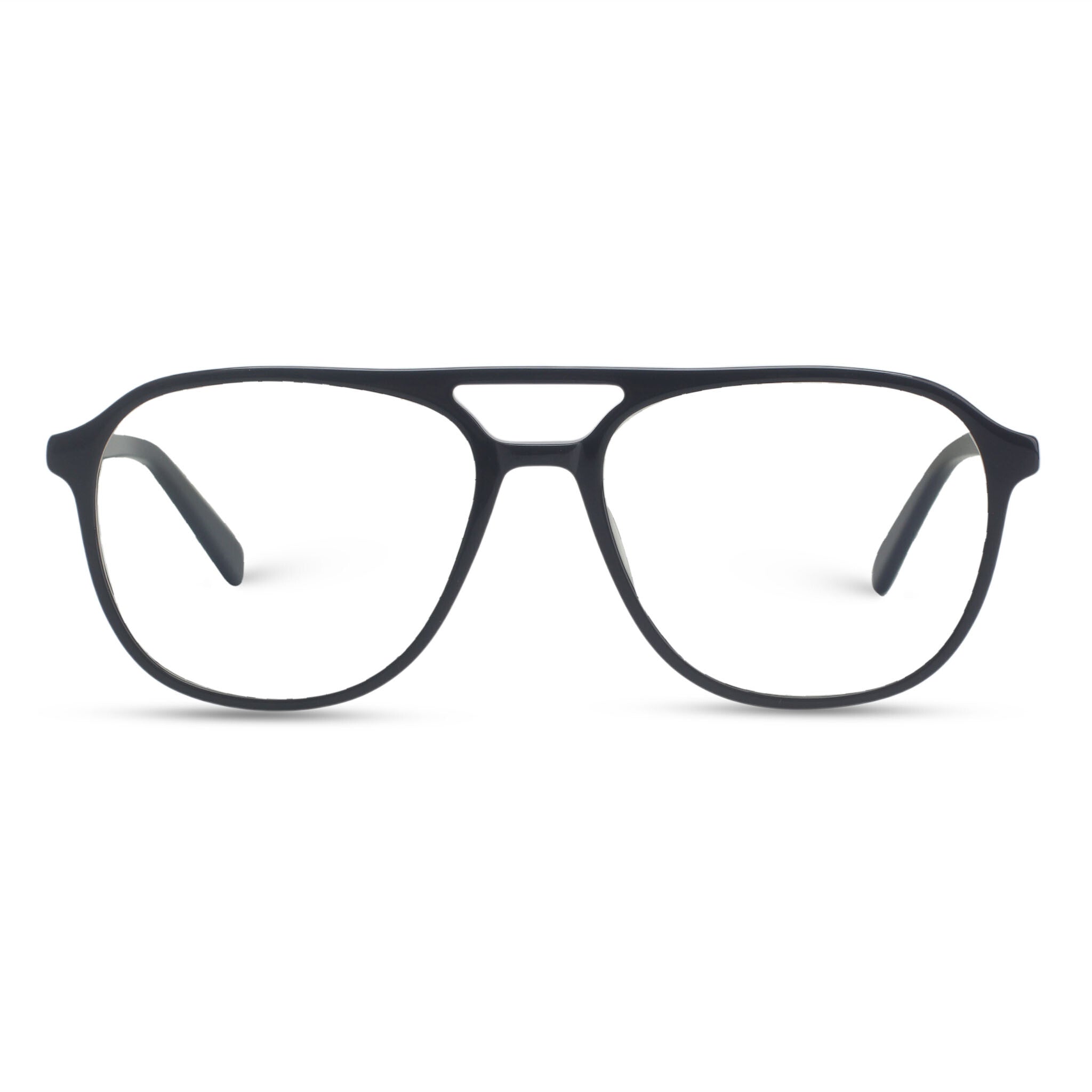 Dark grey aviator acetate eyeglasses