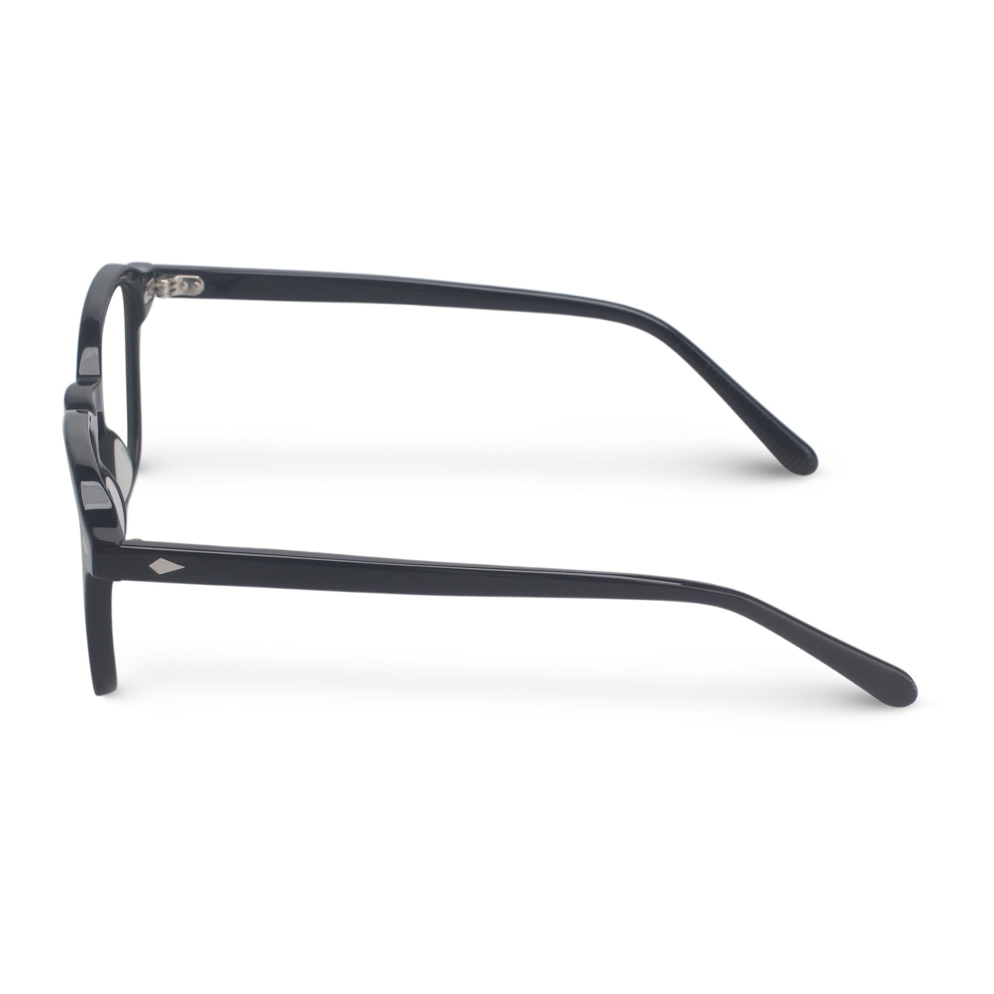 Black plastic eyeglasses
