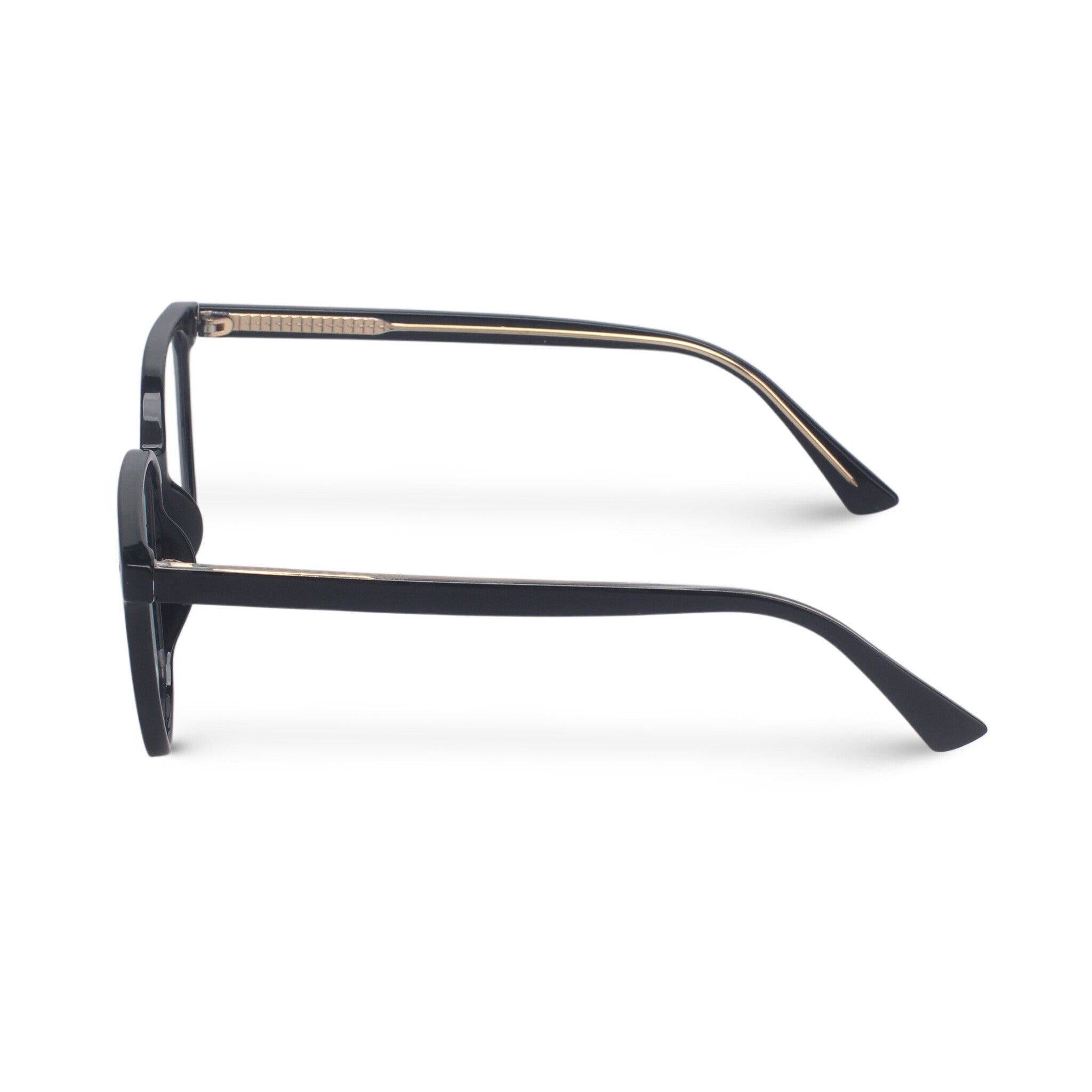 Classic square black eyeglasses