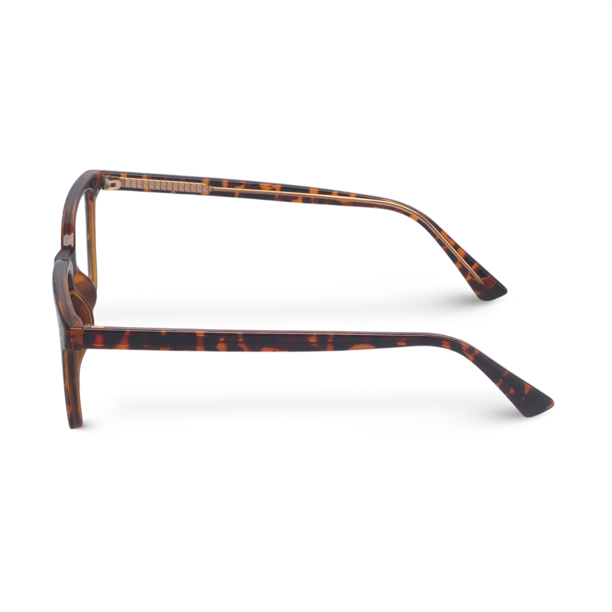 tortoise-black squared plastic eyeglasses