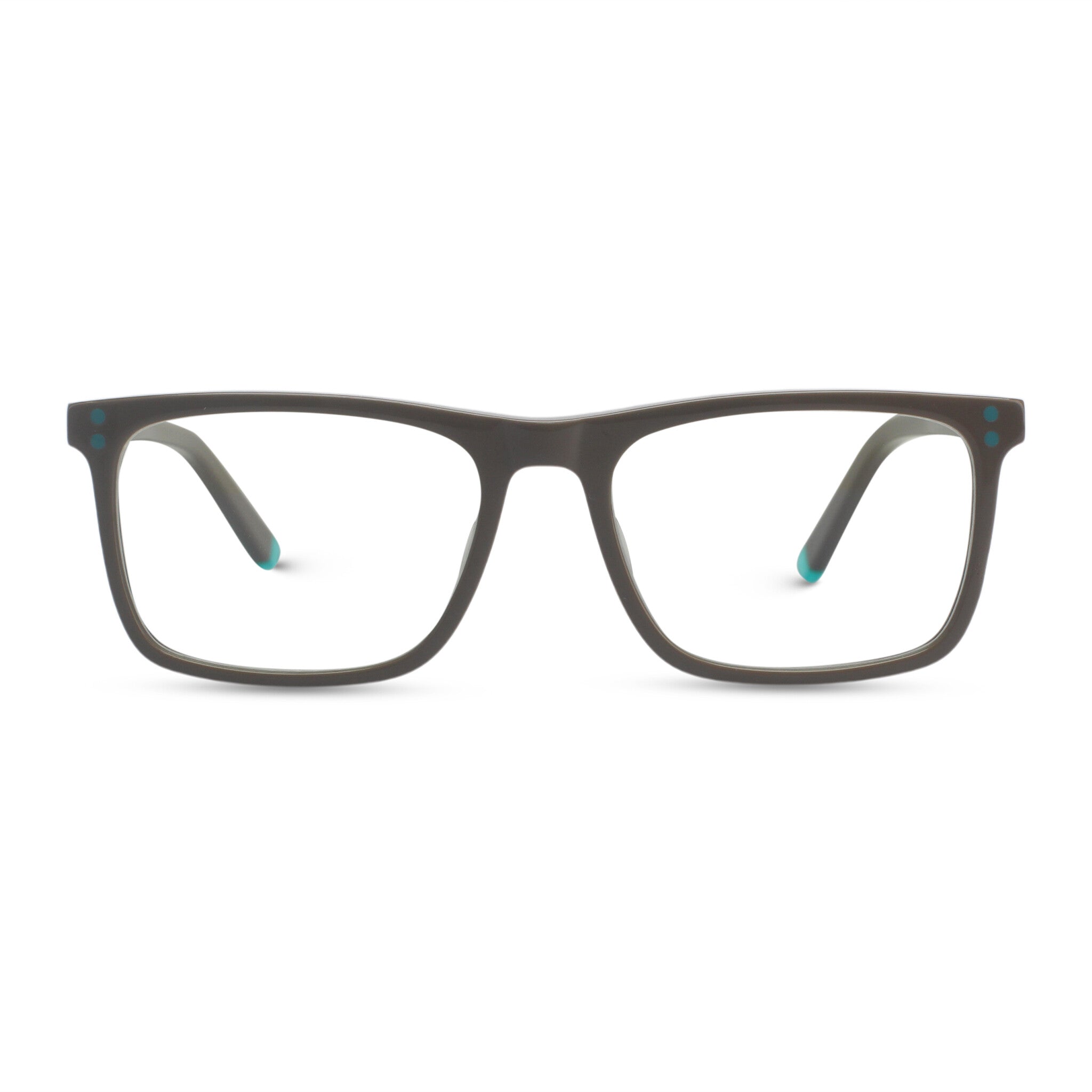 Kids classic square brown eyeglasses