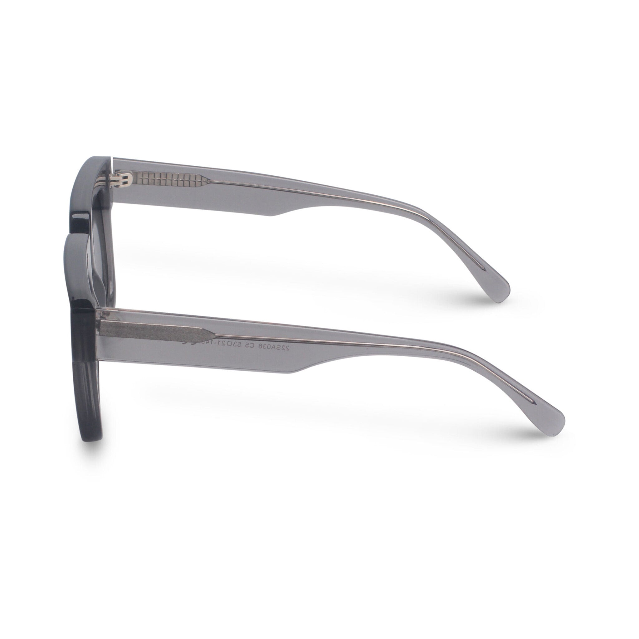 Oversized square grey sunglasses