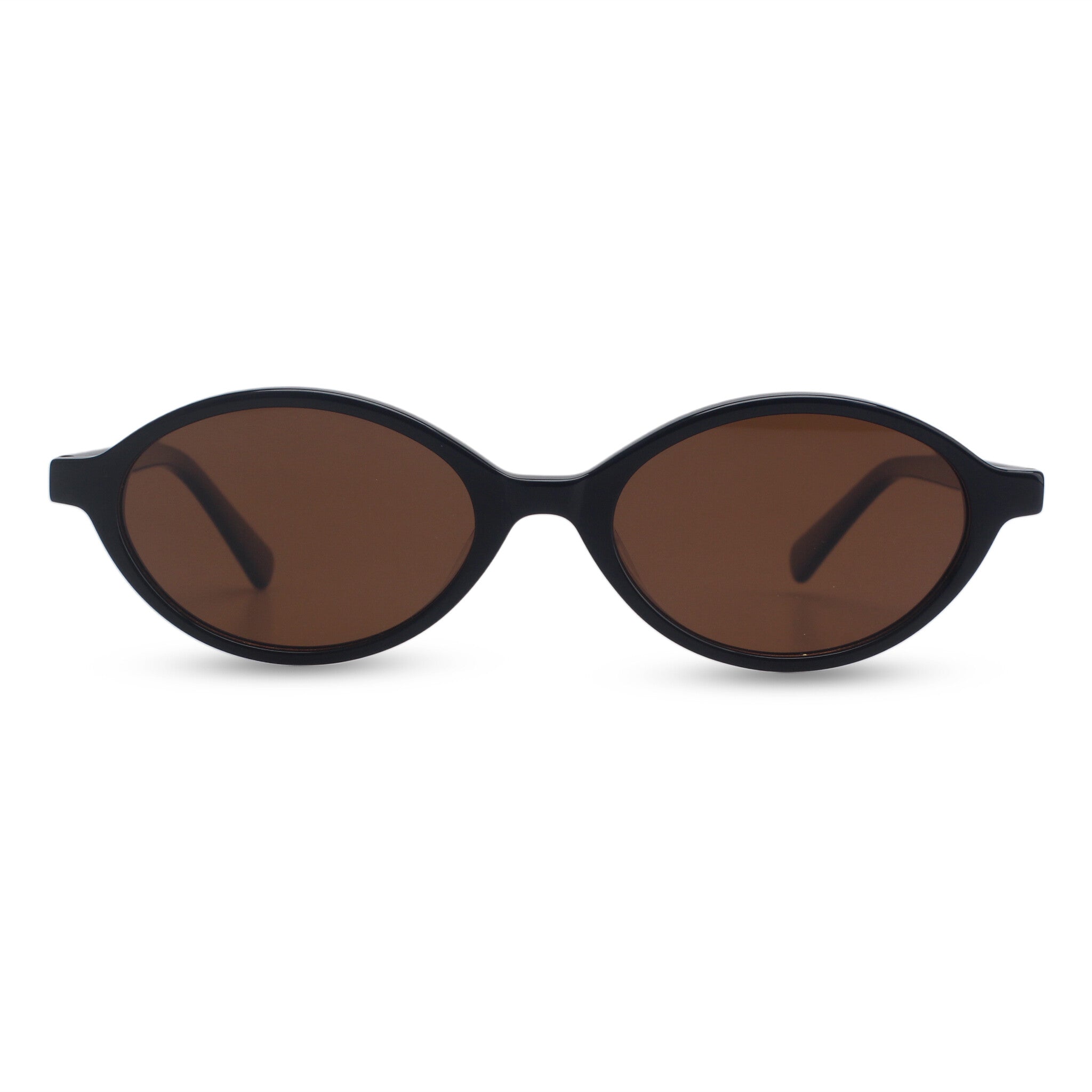 Oval black sunglasses