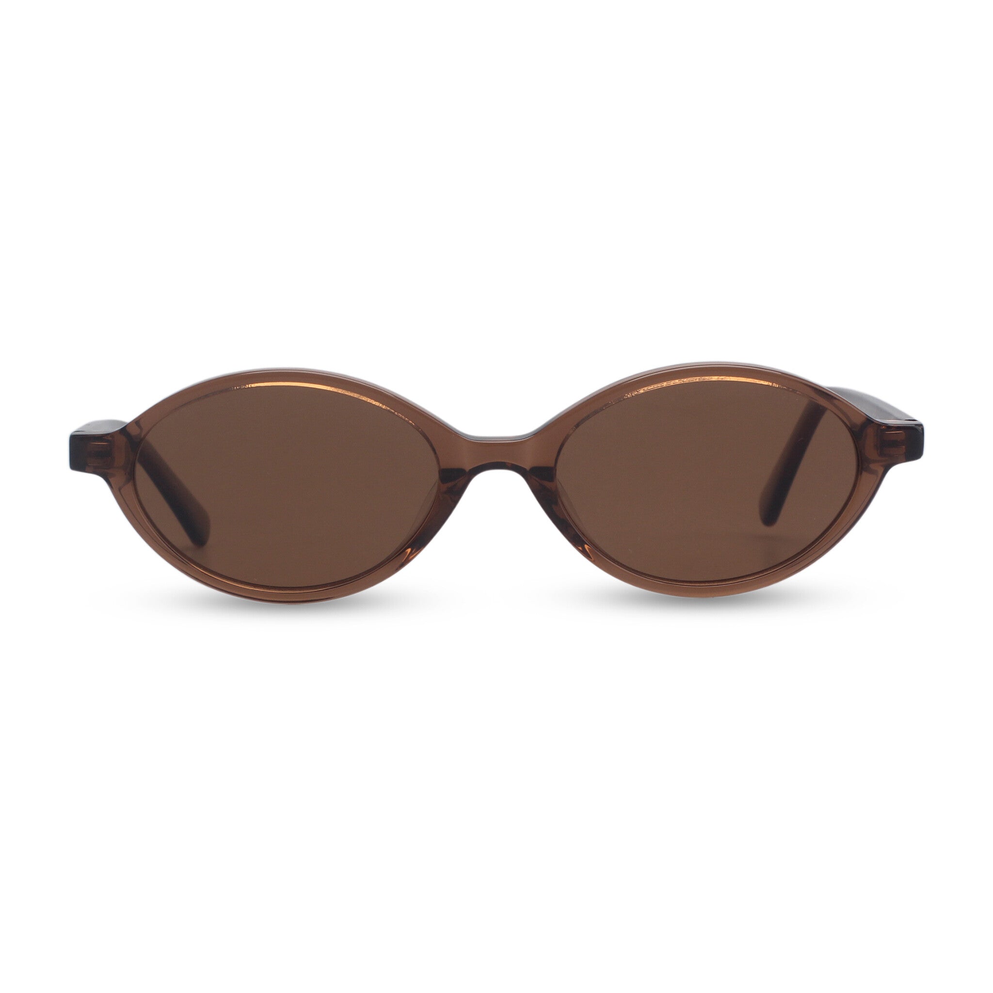 Oval brown sunglasses