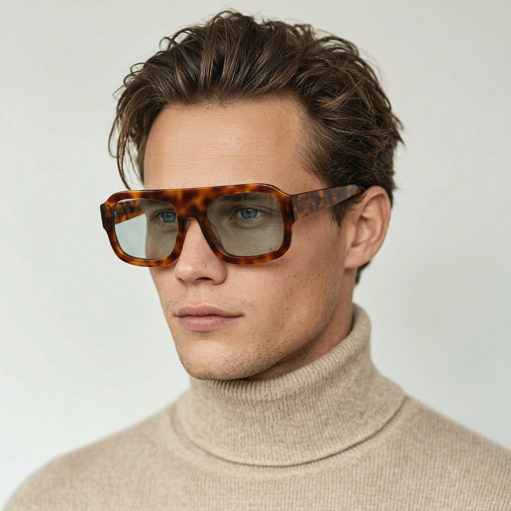 Tortoise aviator sunglasses