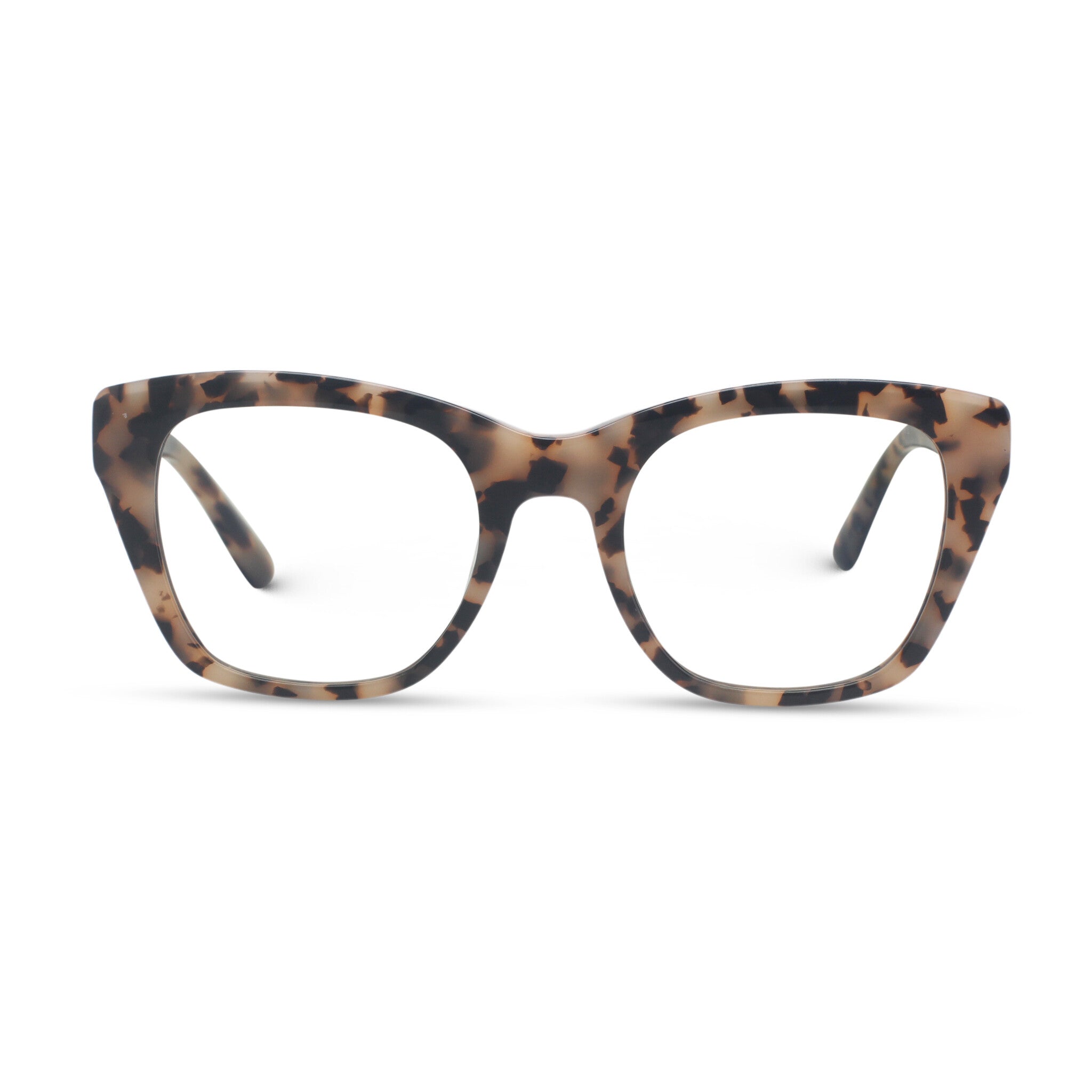 Women cat-eye bright tortoise eyeglasses