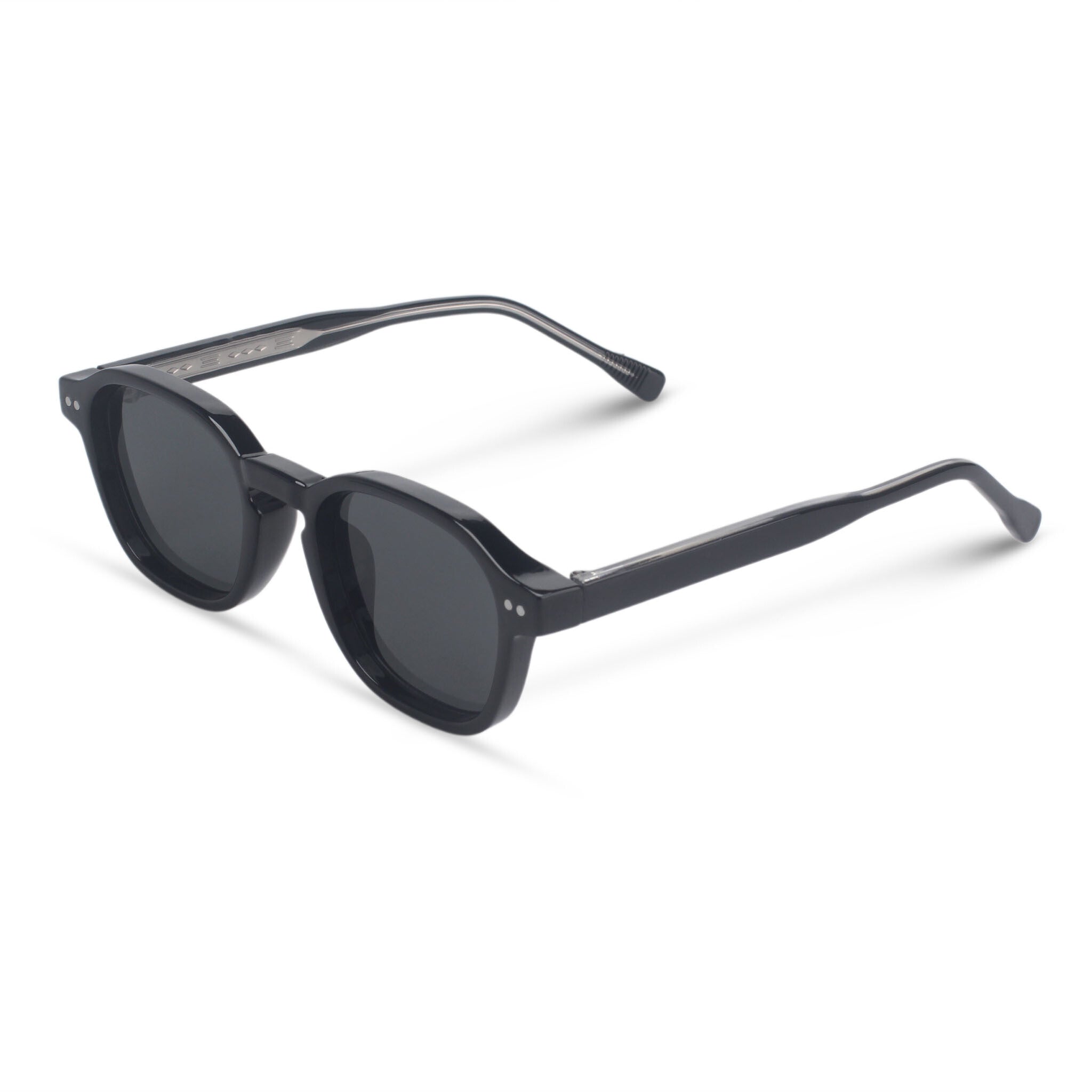 Black sunglasses with minimal square frame