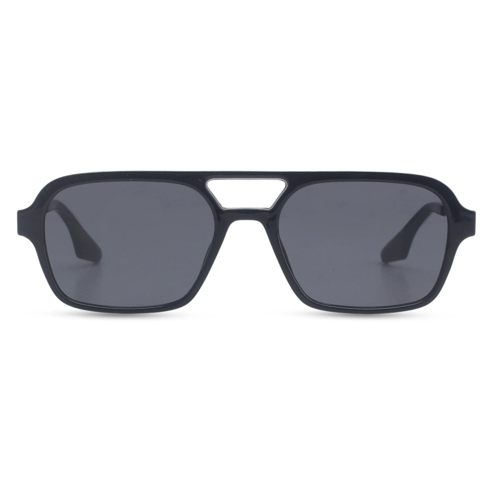 Classic black aviator sunglasses