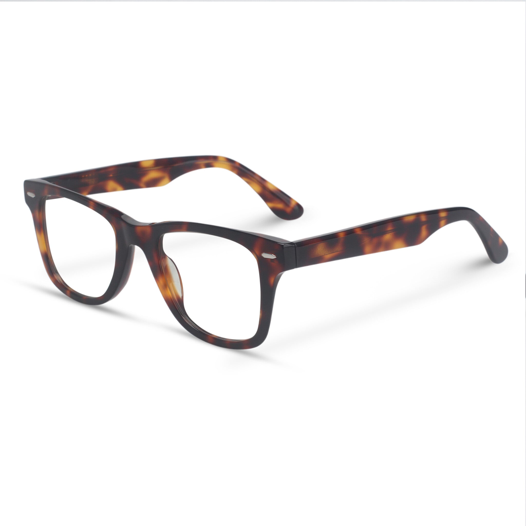 Classical tortoise square eyeglasses