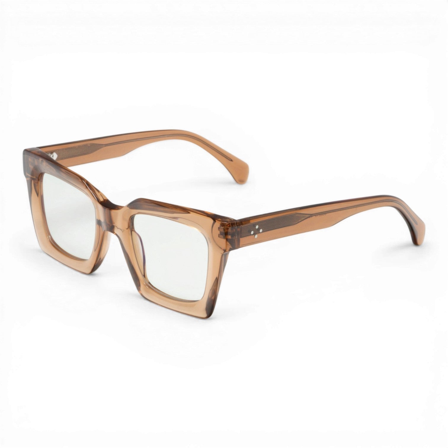 pink oversized square glasses