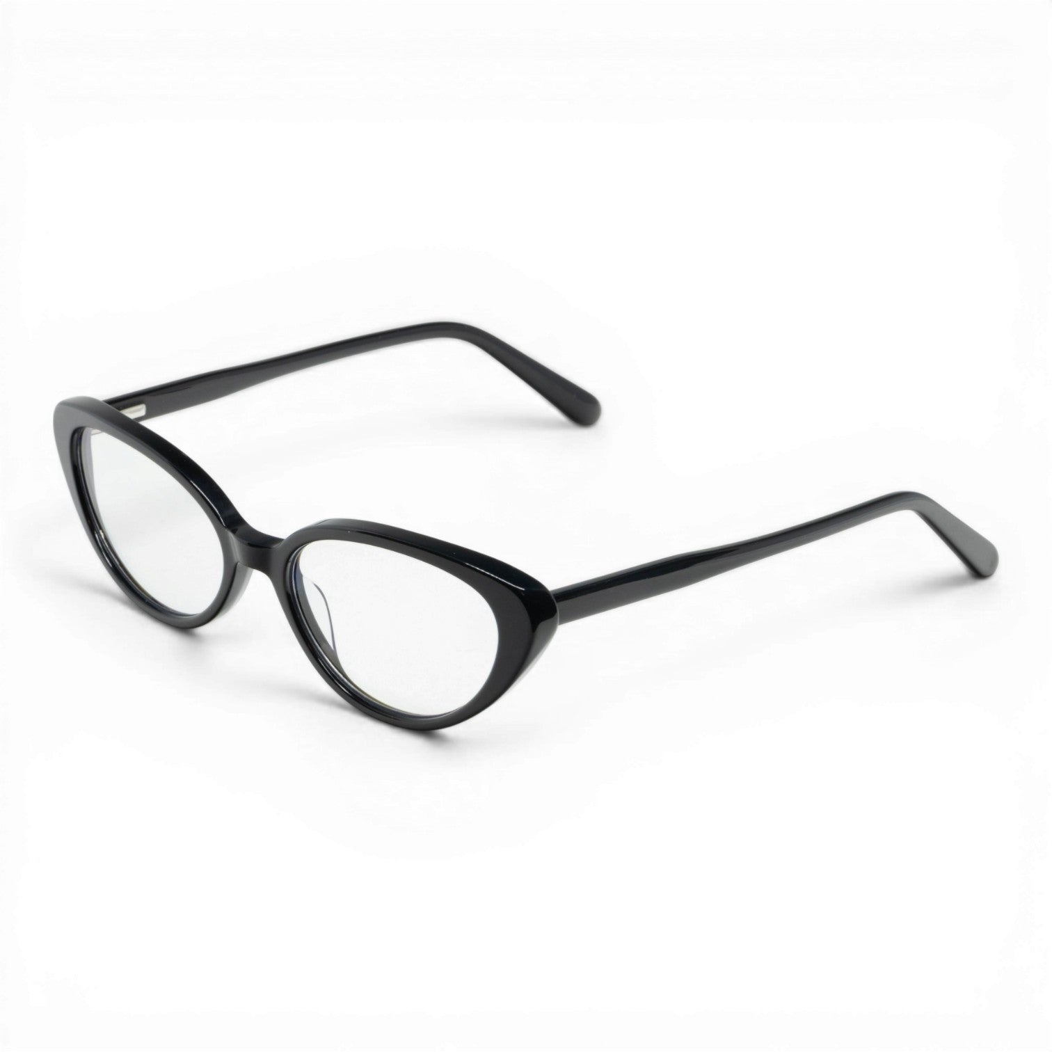 black oval glasses