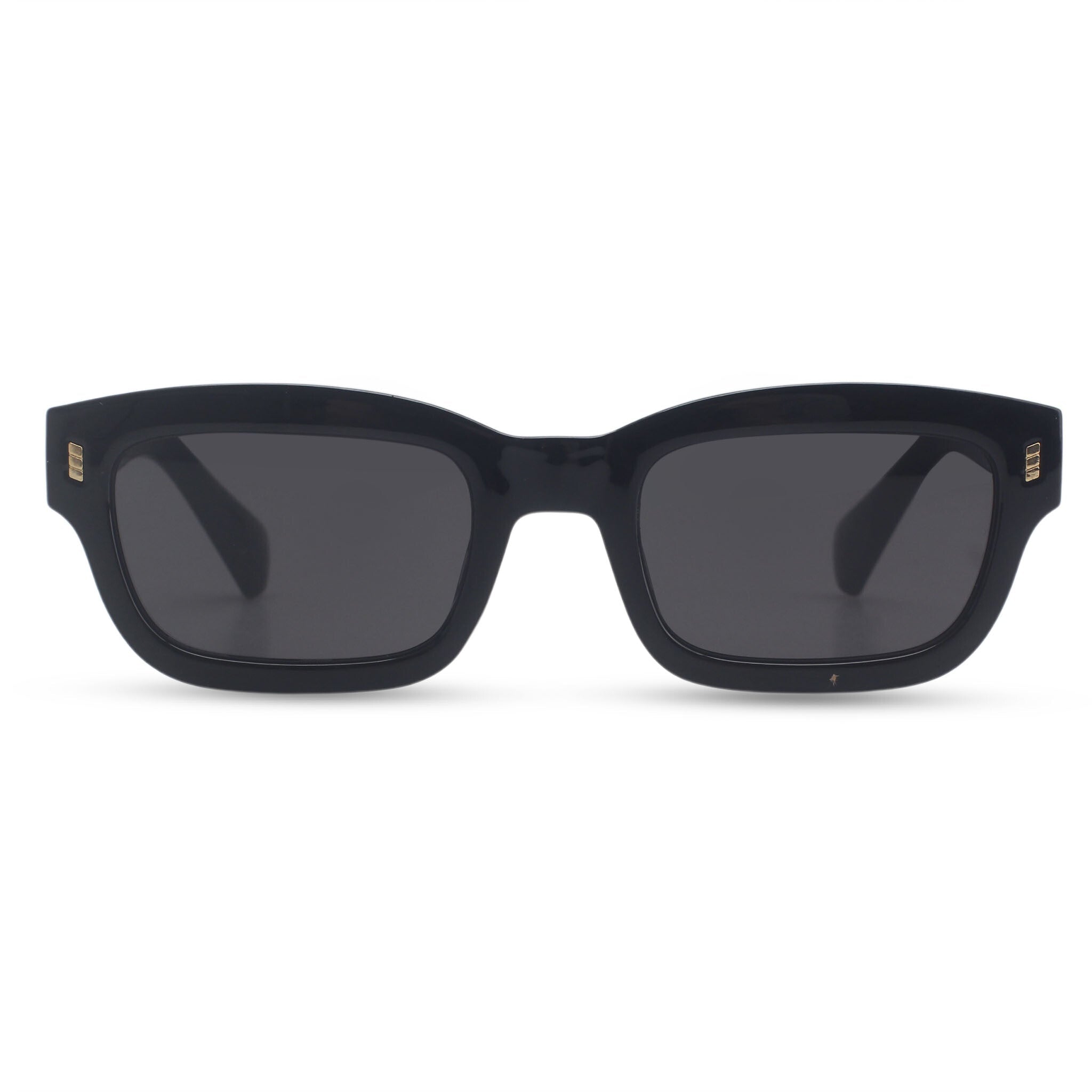Rectangular black sunglasses