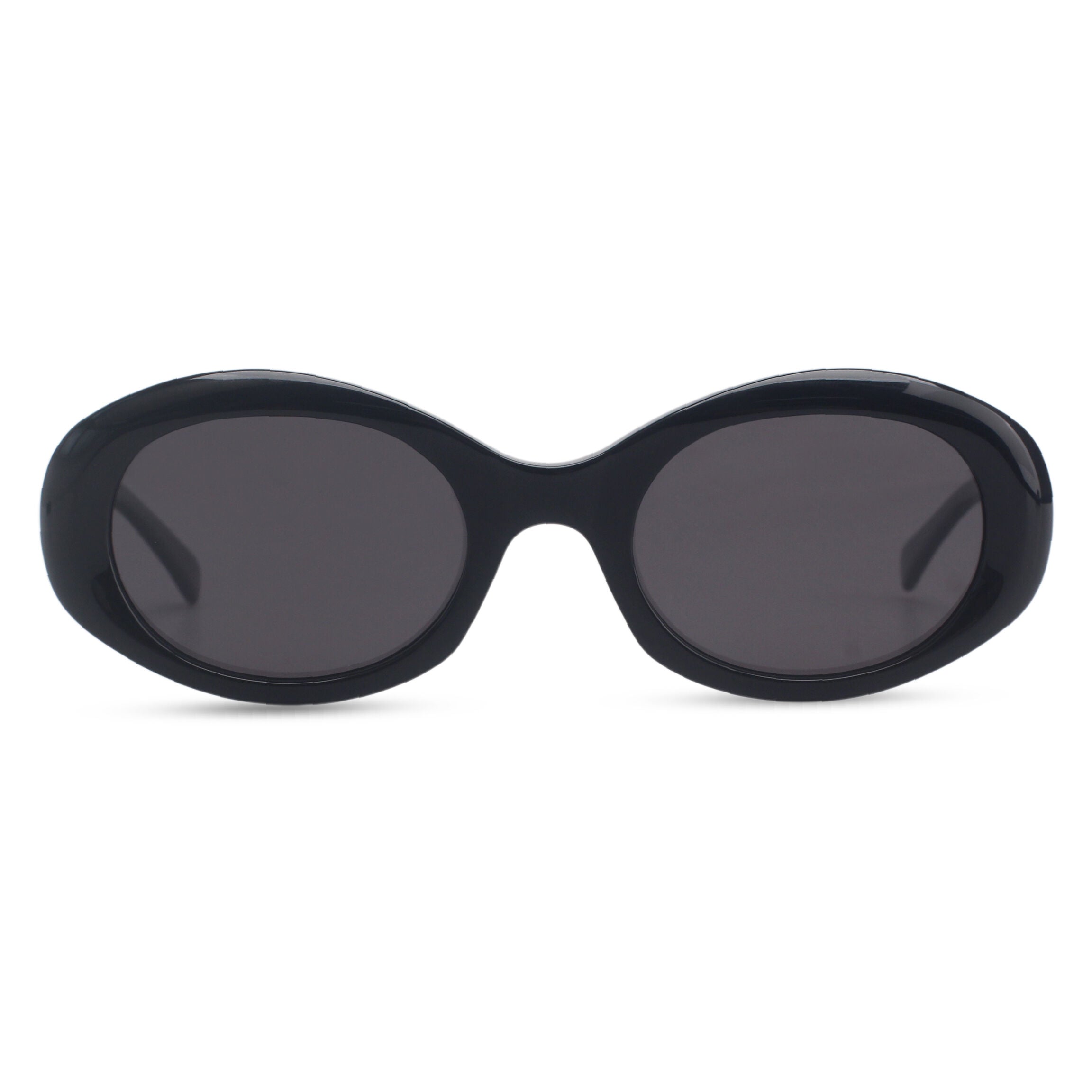 Oval black sunglasses