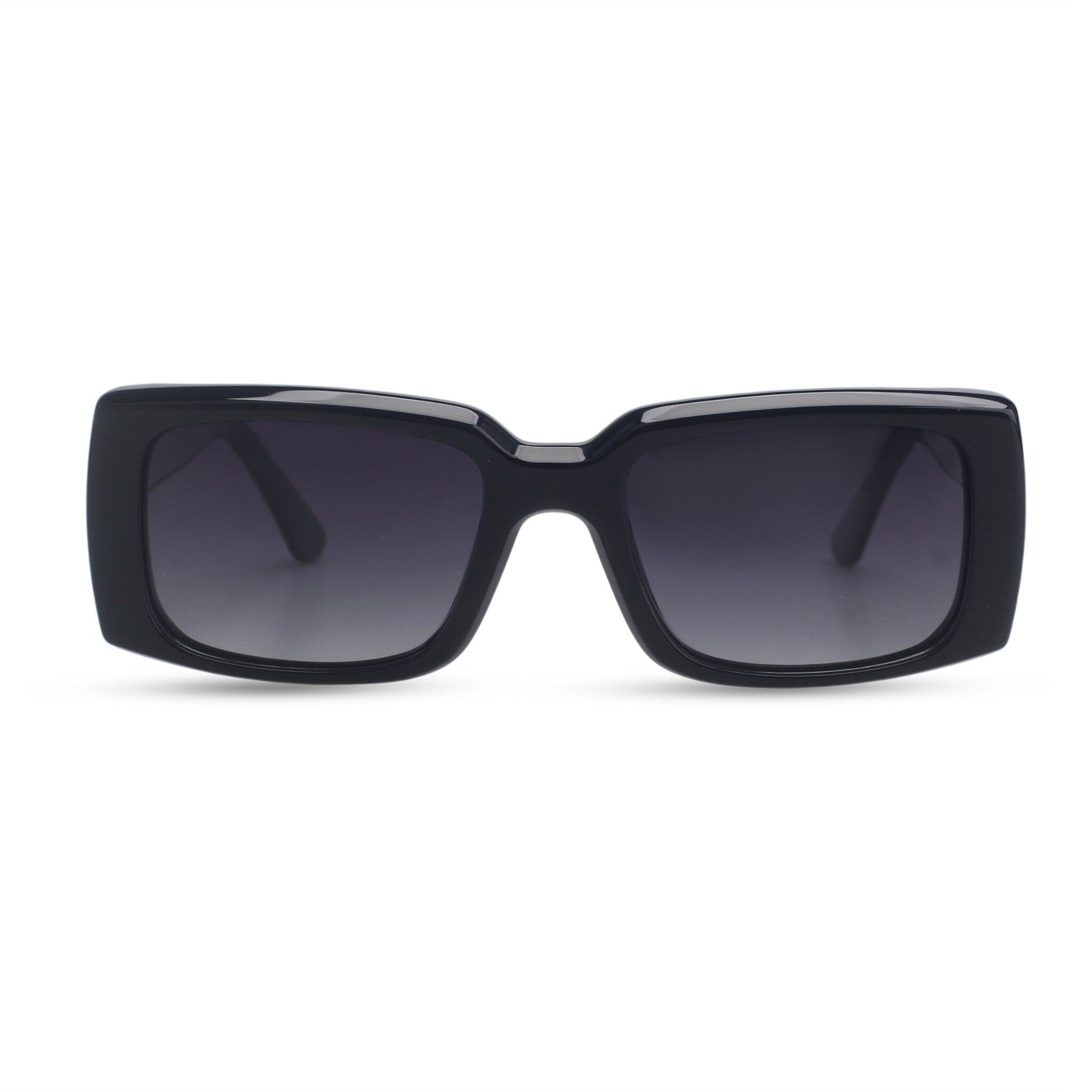 Stylish rectangle black sunglasses