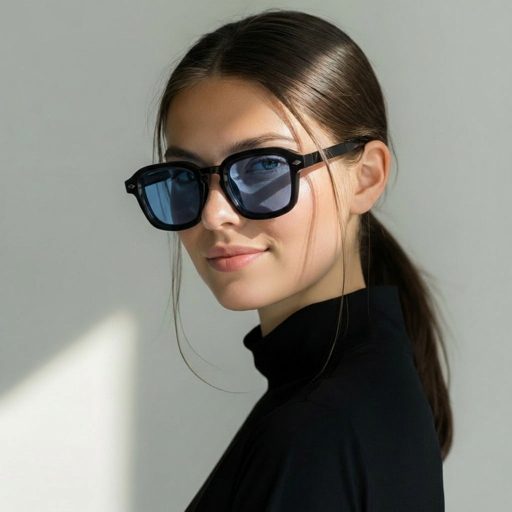 Norcia square blue sunglasses