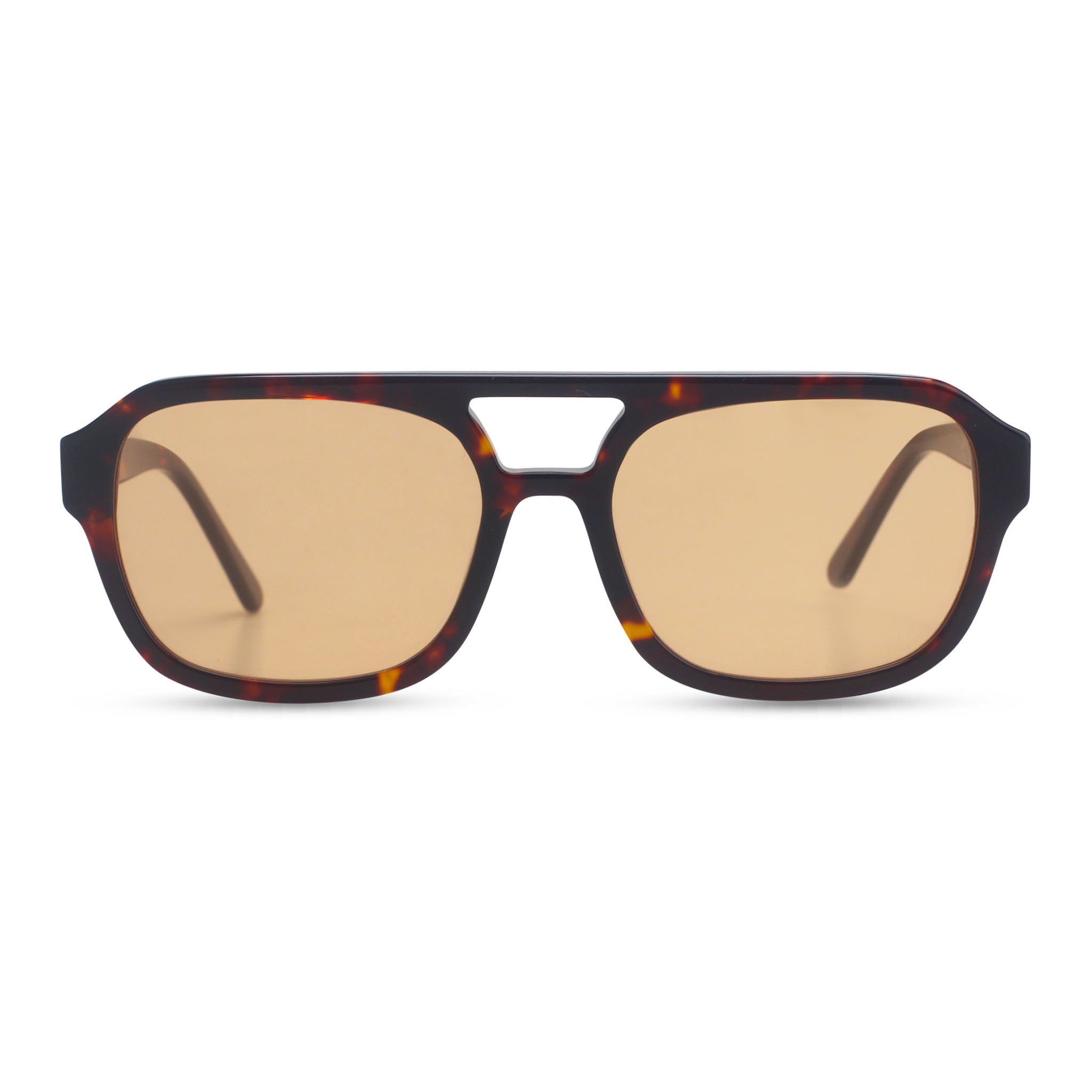 Stylish aviator tortoise sunglasses