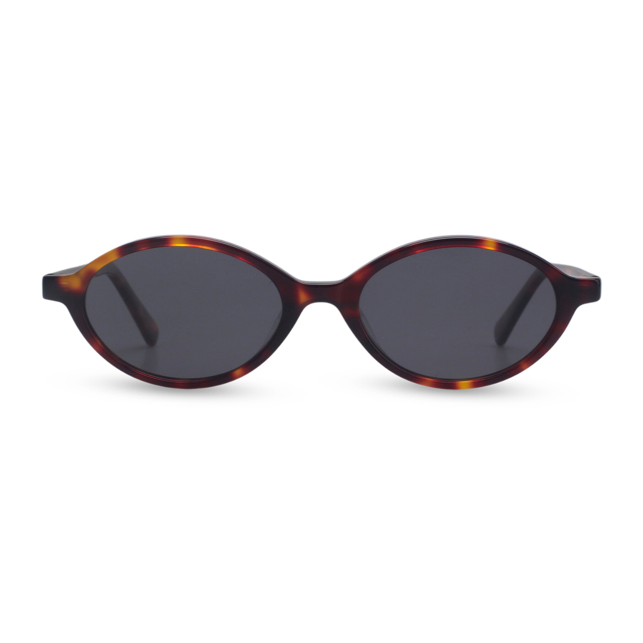 Oval tortoise sunglasses